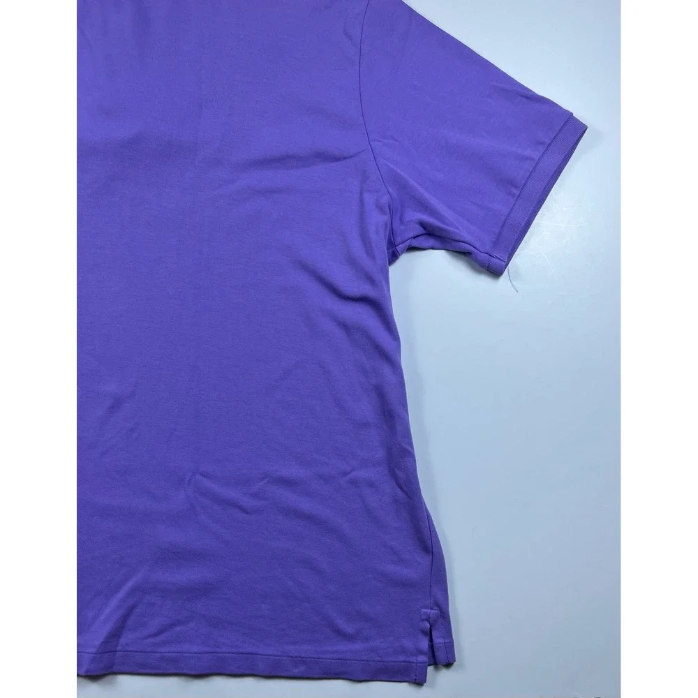 Polo Ralph Lauren Mens 3XB Purple Short Sleeve Cotton Polo Shirt Pony Logo